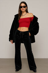 Оксамитові штани skims чорний л- l