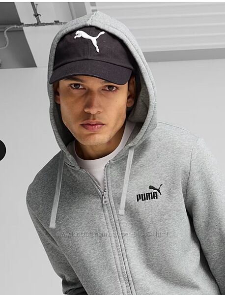 Puma essentials чоловіча толстовка на флісі, худі на блискавці розмір xl