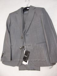 Праздничный светло-серый костюм р.110-158