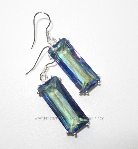 Серьги мистик топазы