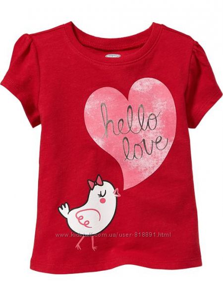 Футболка для дівчинки Old Navy 2Т на 84-91 см. Нова