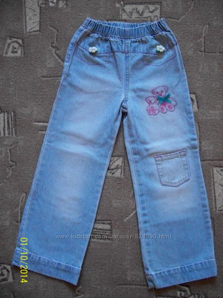 Джинсы на резинке Gloria Jeans на девочку 3-6 лет.
