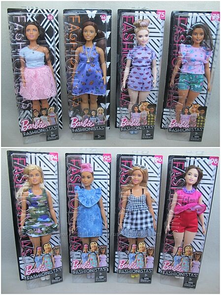 Барби модница пышнотелая Barbie Fashionistas Curvy 98