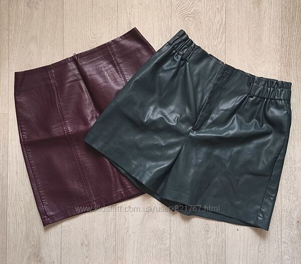 primark жіночі шорти еко шкіра замінник міні зелені