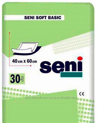 Акция Одноразовые пеленки Seni Soft Basic 60&90, 60&40 см