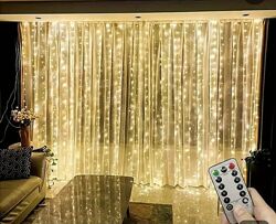 ЛЕД Гірлянда-штора, 32 м з пультом
