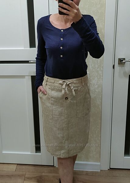 Льон жіноча спідниця