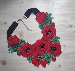 Кольє бісер