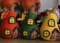 Казкові гарбузики-будиночки 