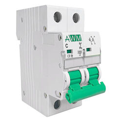 Автоматичний вимикач AWM 63А 2p 4.5kA Опт, Роздріб