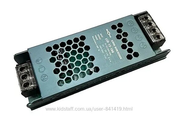 Трансформатор для Led стрічки DC12 100W 8.3А LED-12-100
