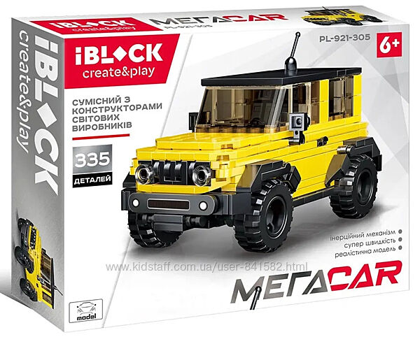 Конструктор  IBLOCK Toyota FJ Cruiser Позашляховик  335 детал.