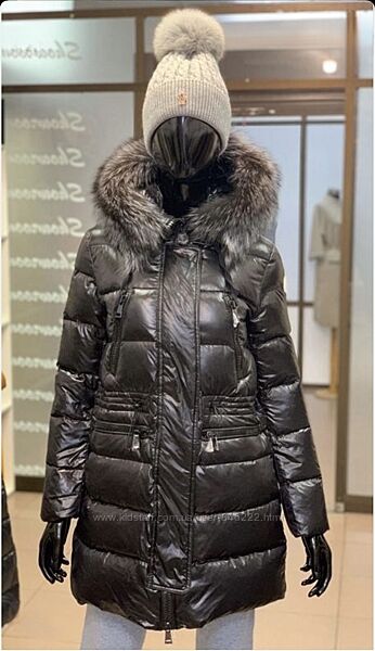 Moncler Aphrotiti натуральный мех чернобурки