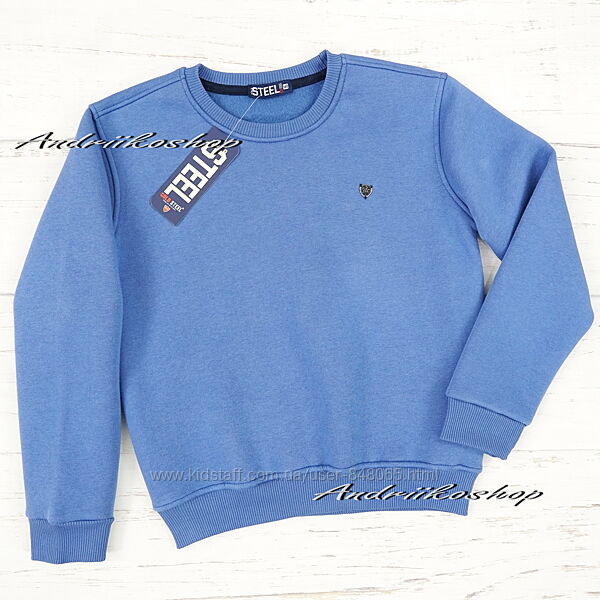 Світшот, кофта батнік на флісі для хлопців 128 см теплий