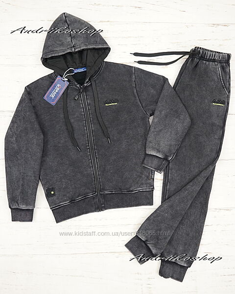 Утеплений костюм 146-170см варка, спортивний теплий, хліс, хлопчик