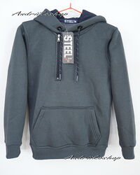 Пайта кофта для хлопців 128-164 см на флісі сіра