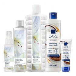 Набір Біла лілія avon піна гель спрей лосьйон, крем для рук