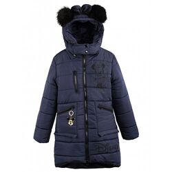 Пальто зимнее для девочек от 104 до 146 р, новинка, теплое, качество, тренд