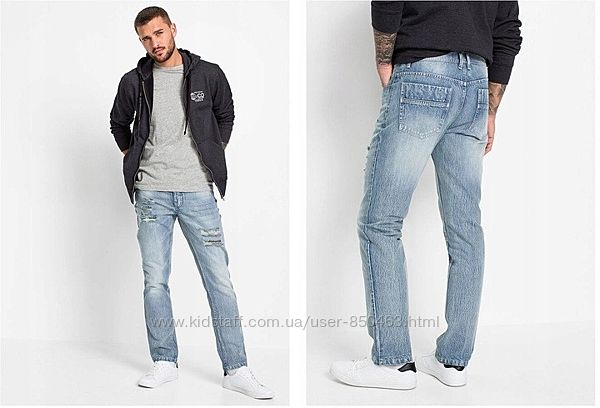 Стильные мужские джинсы с потёртостями пр-ва Бангладеш