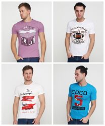 Распродажа-Качество-Хлопковые мужские футболки-Турция