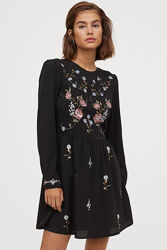 H&M-Швеция- Роскошное Платье с вышивкой