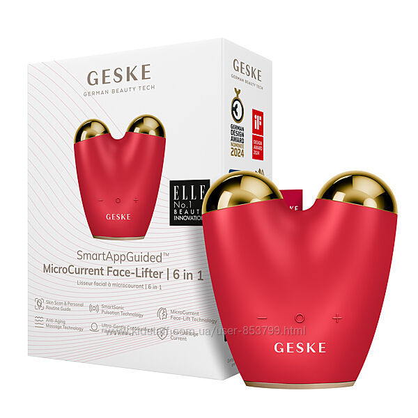 Мікрострумовий підтягувач обличчя GESKE MicroCurrent Face-Lifter 6в1