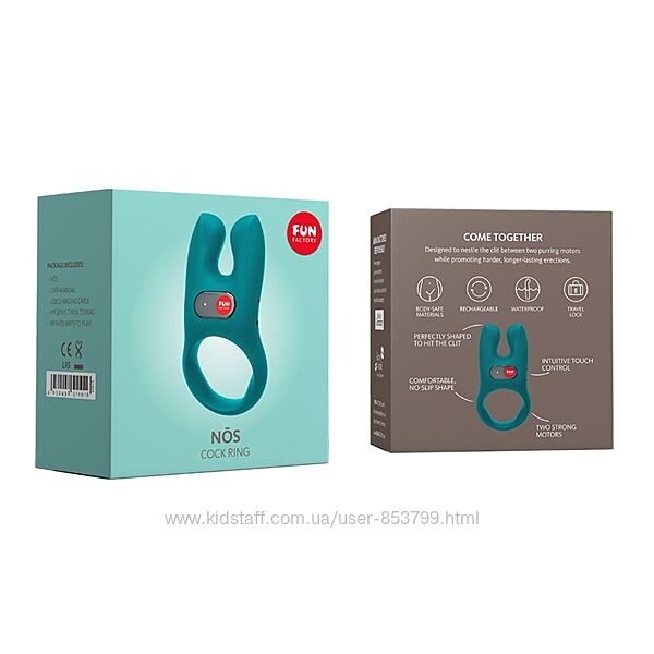 Ерекційне віброкільце з подвійною стимуляцією клітора Fun Factory NS