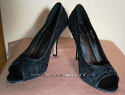 Туфли женские на каблуке черные Phase Eight размер 38