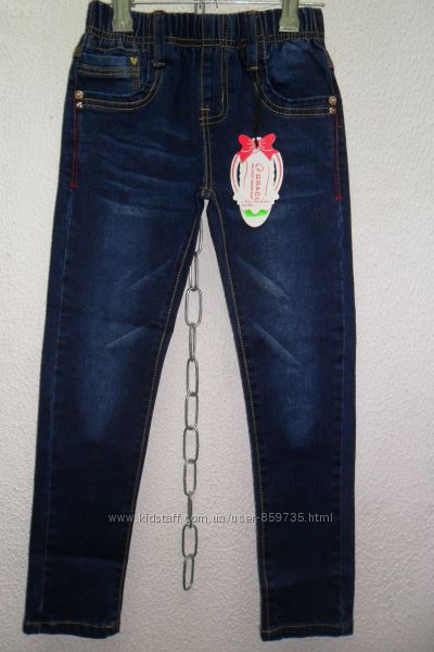 Классные джинсы для девочки  146см