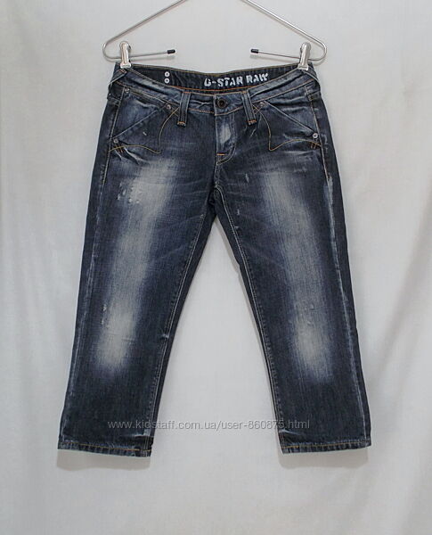Новые джинсы капри тертые W27 G-star Limit cropped wmn