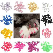 Яркие накладки  Антицарапки для кошек, 25 цветов