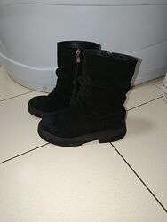 Замшеві зимові чоботи 38 р.