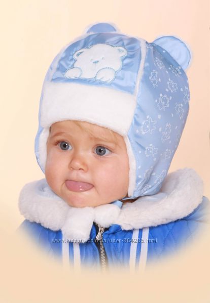 Зимняя шапка на мальчика р. 50, Бабасик