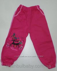 Спортивные штаны с начесом для девочки. 2-7 лет.