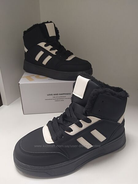 Подростковые зимние высокие кроссовки хайтопы 35-41р.