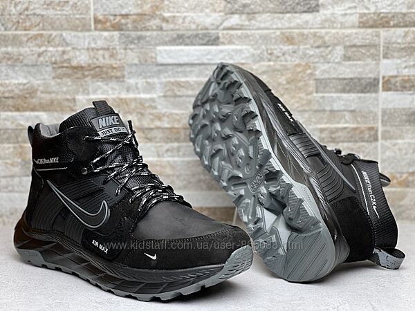 Зимові шкіряні кросівки на хутрі Nike Air Max C2K Run