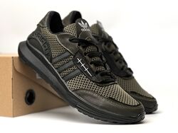Кроссовки мужские Adidas Olive нубук-сетка