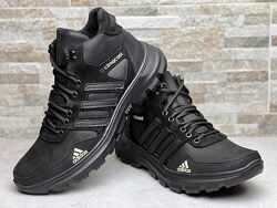 Кожаные зимние кроссовки на меху Adidas Climacool Winter