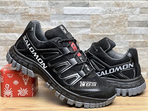 Кожаные мужские кроссовки Salomon Terra Drive