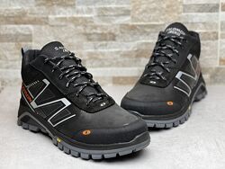 Спортивні шкіряні черевики, кросівки на хутрі Salomon Tech