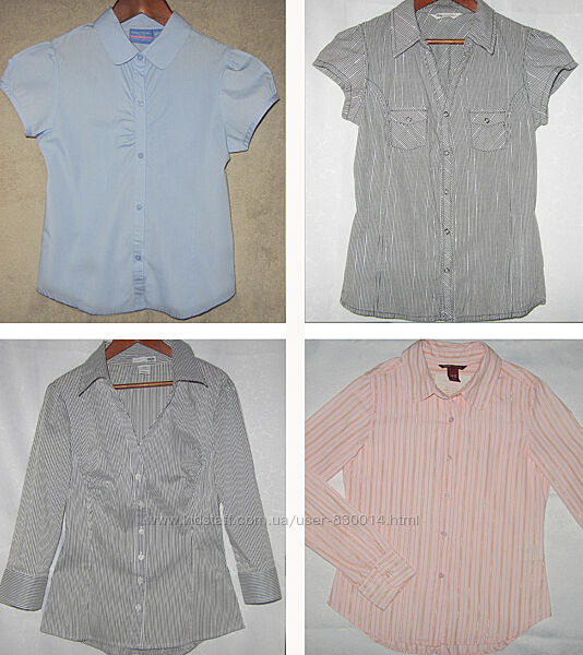 Рубашки для девочки H&M и др. США 140-158