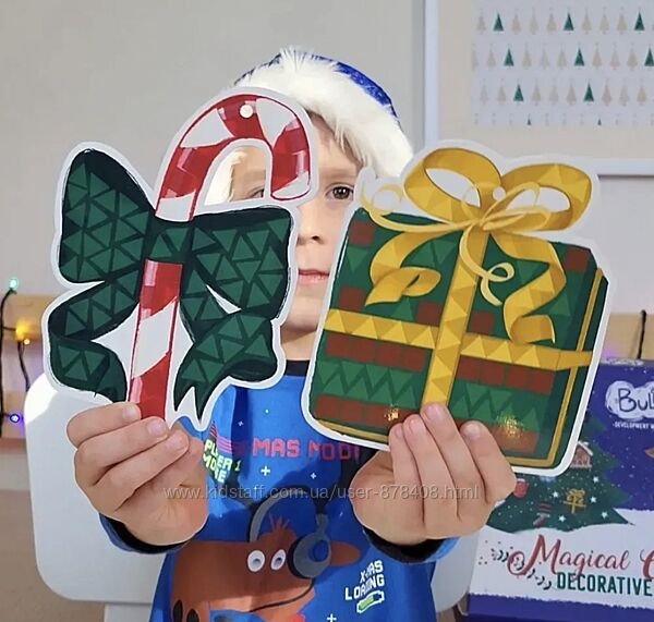 Набір для творчості стікер-мозаїка іграшки на ялинку Магічне Різдво