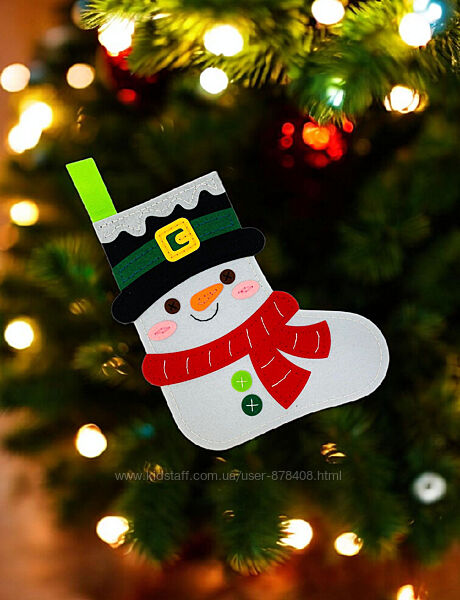 Набори для творчості Зший сам новорічний чобіток-шкарпетку