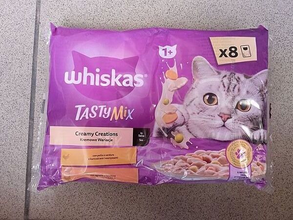 Whiskas Вологий корм для  дорослих котів вершкові творіння 8шт85г.  680г