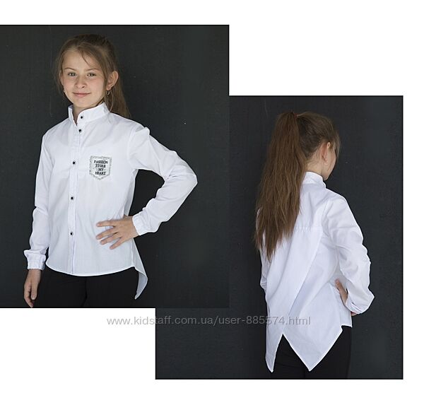 Рубашка для девочки школьная SR7-02-2