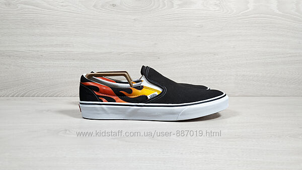Чоловічі кеди / сліпони з полум&acuteям Vans оригінал, розмір 46