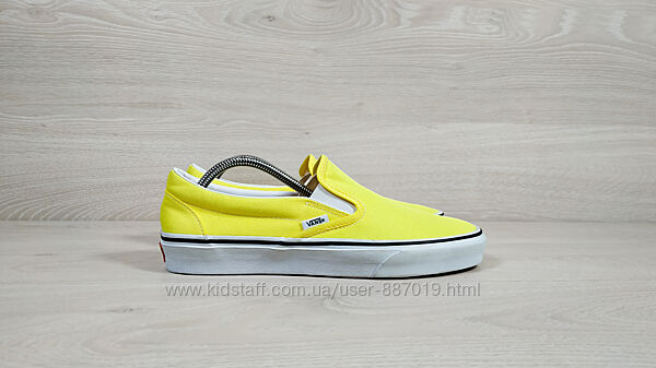 Яскраві жовті кеди / сліпони Vans оригінал, розмір 41 - 41.5