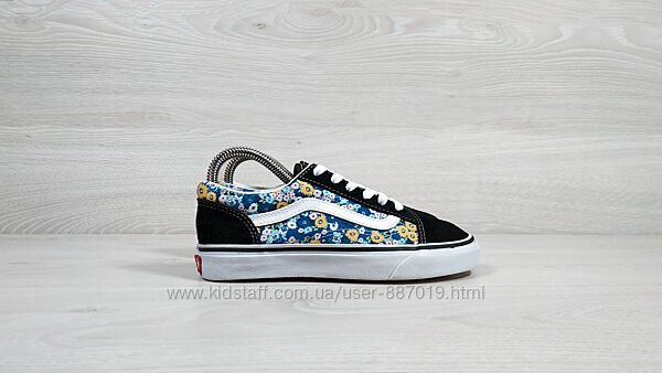 Жіночі кеди в квіти Vans old skool оригінал, розмір 34