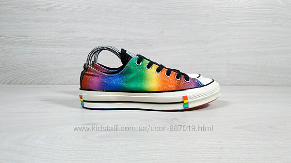 Різнокольорові кеди Converse Pride rainbow glitter оригінал, розмір 39.5