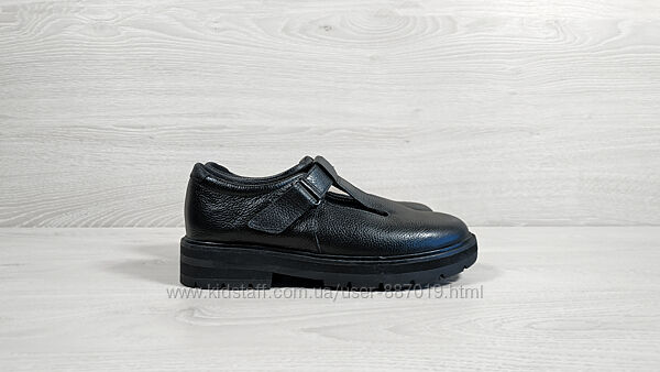 Шкіряні жіночі туфлі на липучці Clarks оригінал, розмір 36